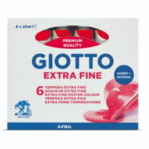 Giotto Tubi tempera CF6 tub. tempera 21ml rosso scarla