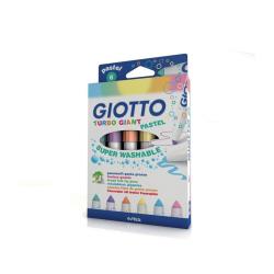 Giotto Pennarelli CF6PENNARELLI TURBO GIANT PASTELLO SUPER LAVABILE INCHIOSTRO BASE ACQUA CAPPUCCIO VENTILATO