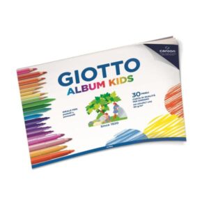 Giotto Album e blocchi da disegno CF5 Album KIDS  30 fogli carta bianca a grana fine 90g/m A4