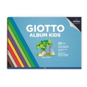 Giotto Album e blocchi da disegno CF5 Album KIDS carta liscia colorata da 120g/m 20 fogli A4