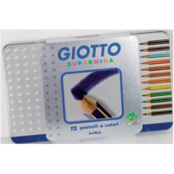 Giotto Pastelli CF12Pastelli Supermina scatola metallo