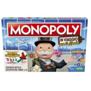 Hasbro Giochi da Tavolo MONOPOLY IN VIAGGIO PER IL MONDO