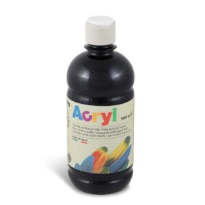 Primo Tubi tempera BOTTIGLIA 500ML TEMP ACRILICA NERO