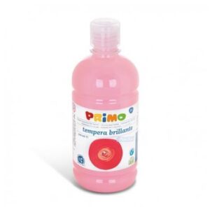 Primo Tubi tempera Tempera ROSA  brillante primi passi  in bottiglia 500ml