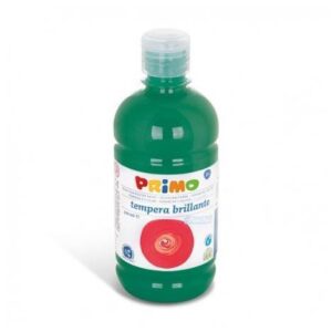 Primo Tubi tempera Tempera VERDE SCURO brillante primi passi  in bottiglia 500ml