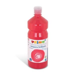 Primo Tubi tempera Tempera VERMIGLIO brillante primi passi  in bottiglia 1000ml