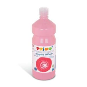 Primo Tubi tempera Tempera ROSA brillante primi passi  in bottiglia 1000ml