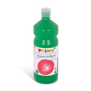 Primo Tubi tempera Tempera VERDE B. brillante primi passi  in bottiglia 1000ml