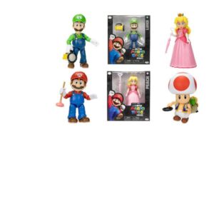 Jakks Action Figures Super Mario Movie action figures 13 cm con accessorio assortimento