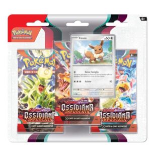 Pokemon Giochi d’Azione e di Abilità PKMN – BLISTER 3 BUSTE +1 CARTA PROMO – Scarlatto e Violetto 03