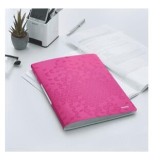 Leitz Portalistini WOW listino fogli fissi – 40 buste – dim. 31 x 23 cm Fucsia metallizzato