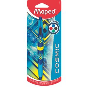 Maped Penne a sfera scuola PENNA 4 COLORI TWIN TIP COSMIC TEENS – BLUE IN BLISTER