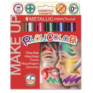 Maped Tubi tempera PLAYCOLOR MAKE UP METALLIC POCKET(6 COL)