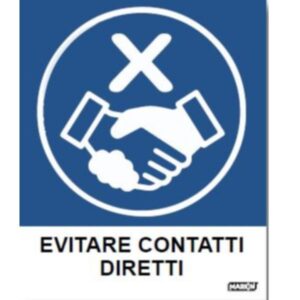 Markin Etichette Indirizzi / Pacchi Busta da 2 fogli  evitare contatti diretti  dimensioni 152 5×125 mm