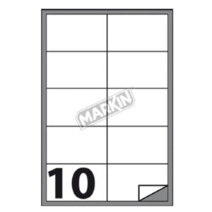 Markin Etichette Indirizzi / Pacchi CF1000   ETICHETTE  10FG. X 100  101X57MM  A4