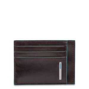 Piquadro PORTAFOGLI PIQUADRO PP2762B2R/MO BUSTINA PORTA CARTE DI CREDITO TASCABILE        LA COLLEZIONE BLUE SQUARE È REALIZZATA IN VITELLO CON CONCIATURA