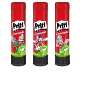 Pritt Colle PRITT COLLA STICK 11g – Cartone BTS 2022 (2+1 GRATIS) 100pz (4 tray da 25pz/cad.)