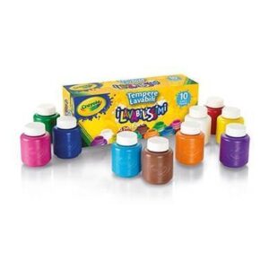 Crayola Tubi tempera Lavabilissimi – 10 Tempere Lavabili