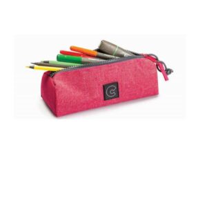 Carioca Astucci Pratico astuccio scuola   fatto con PET riciclato estratto dalle bottiglie di plastica  colori assortiti  grigio  rosso  senape.