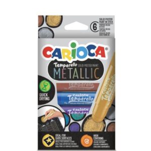 Carioca Tubi tempera CONF6 TEMPERA  IN STICK –  METALLIC