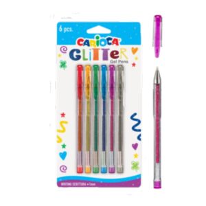 Carioca Penne a sfera scuola CF6 CARIOCA PENNE GLITTER BLISTER