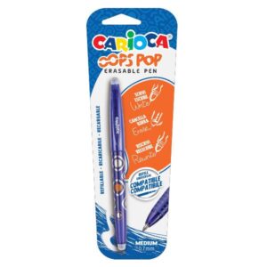 Carioca Penne a sfera scuola CF1 BLISTER PENNA CANCELLABILE BLU