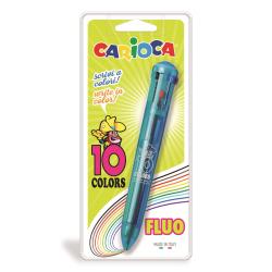 Carioca Penne a sfera scuola CF1BL PENNA 10 COLORI FLUO