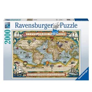 Ravensburger Puzzle Adulto Intorno al mondo-Puzzle 2000 pz