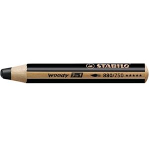 Stabilo Pastelli CF5 WOODY EXTRA-THICK BLACK