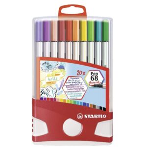 Stabilo Pennarelli CF20 STABILO PEN68 BRUSH ASSORTITI COLOR PARADE SENZA NEON