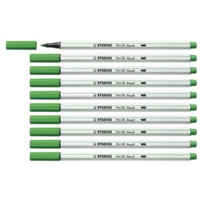 Stabilo Pennarelli CF10 STABILO Pen 68 brush verde