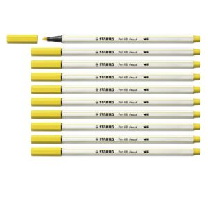 Stabilo Pennarelli CF10 STABILO Pen 68 brush giallo