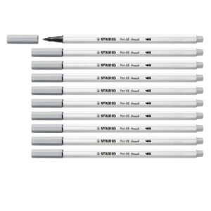 Stabilo Pennarelli CF10 STABILO Pen 68 brush grigio freddo medio