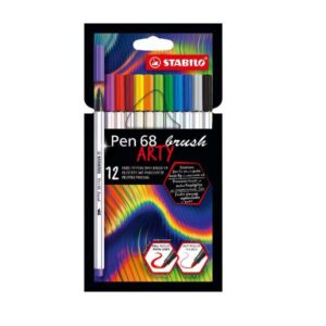 Stabilo Pennarelli CF12 PEN 68 BRUSH WLT ARTY