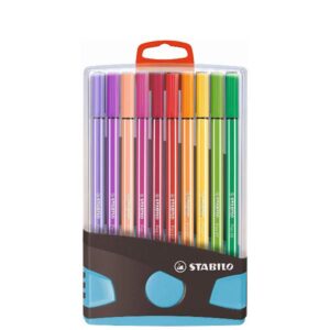 Stabilo Pennarelli Pen 68 ColorParade antracite/azzurro da 20 colori