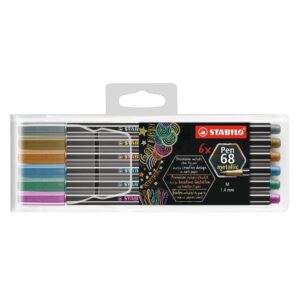 Stabilo Pennarelli STABILO Pen 68 metallic ast.plastica da 6 pz.in 6 colori