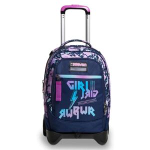 Seven Zaini Scuola TROLLEY JACK-2WD SEVEN DRAWINGPIN GIRL