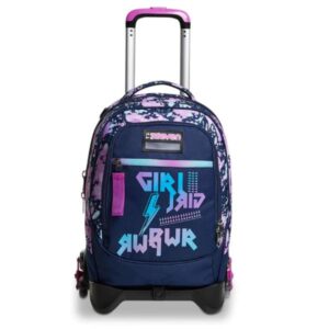 Seven Zaini Scuola TROLLEY JACK-3WD SEVEN DRAWINGPIN GIRL