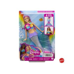 Mattel Fashion Dolls Barbie Sirena Luci Brillanti