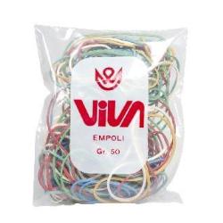 Viva Elastici ELASTICI GIALLI ASSORTITI IN DIAMETRO E COLORE                        CONFEZIONE BUSTA DA 50 G.  20 BUSTE PER SACCHETTO