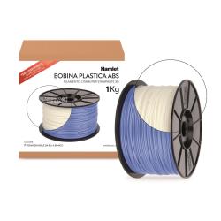 Hamlet Consumabili stampanti 3D BOBINA ABS 1KG X STAMPANTE 3DX100 SPESSORE 1 75MM. COLORE BLU. CAMBIA COLORE IN BIANCO SE RISCALDATO SOPRA I 30 GRADI. BOBINA DIAMETRO 165