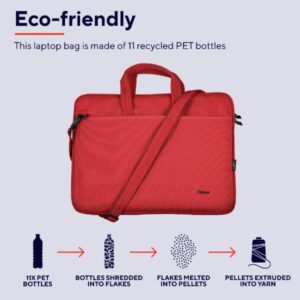 Trust PER NOTEBOOK / NETBOOK BOLOGNA LAPTOP BAG 16  ECO RED