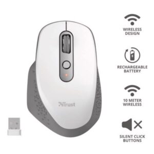 Trust Mouse OZAA RECHARGEABLE MOUSE WHITE