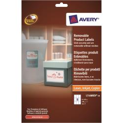 Avery Etichette Indirizzi / Pacchi Etichette bianche rimovibili – stampanti Laser/Laser a colori/Inkjet – rettangolari – 62X89- 20 ff