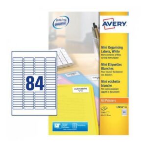 Avery Etichette Altri Formati ETICHETTE PER DIAPOSITIVE 35MM  46 X11 1 – ETICHETTE X FOGLIO N 84  (25FF.) LASER (L LC I) (CONF.DA 2100 ETICHETTE)