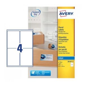 Avery Etichette Indirizzi / Pacchi ETICHETTE PER INDIRIZZI 99 1X 139  – ETICHETTE X FOGLIO N  4  (25FF.) (CONF.DA 100 ETICHETTE)