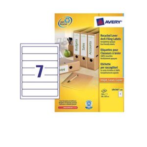 Avery Etichette Indirizzi / Pacchi Etich carta ric 38x192mm 100 ff