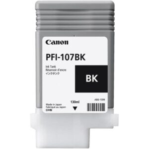 Canon CONSUMABILI PLOTTER BLACK INK TANK PFI-107 BK