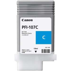 Canon CONSUMABILI PLOTTER CYAN INK TANK PFI-107 C  (130 ML)