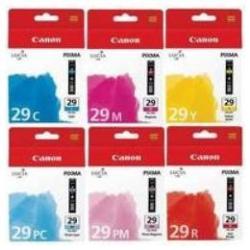 Canon CONSUMABILI STAMPANTI GETTO CONFEZIONE CONTENENTE 1 SERB.PGI-29C  1 SERB.PGI-29M  1 SERB.PGI-29Y  1 SERB.PGI-29PC  1 SERB.PGI-29PM  1 SERB.PGI-29R DA DA 36M X 6